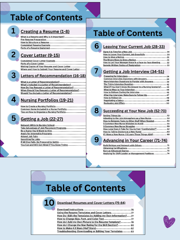 Nursing Resume Templates and Job Guide by Nurse Sarah (Digital) product image (2)