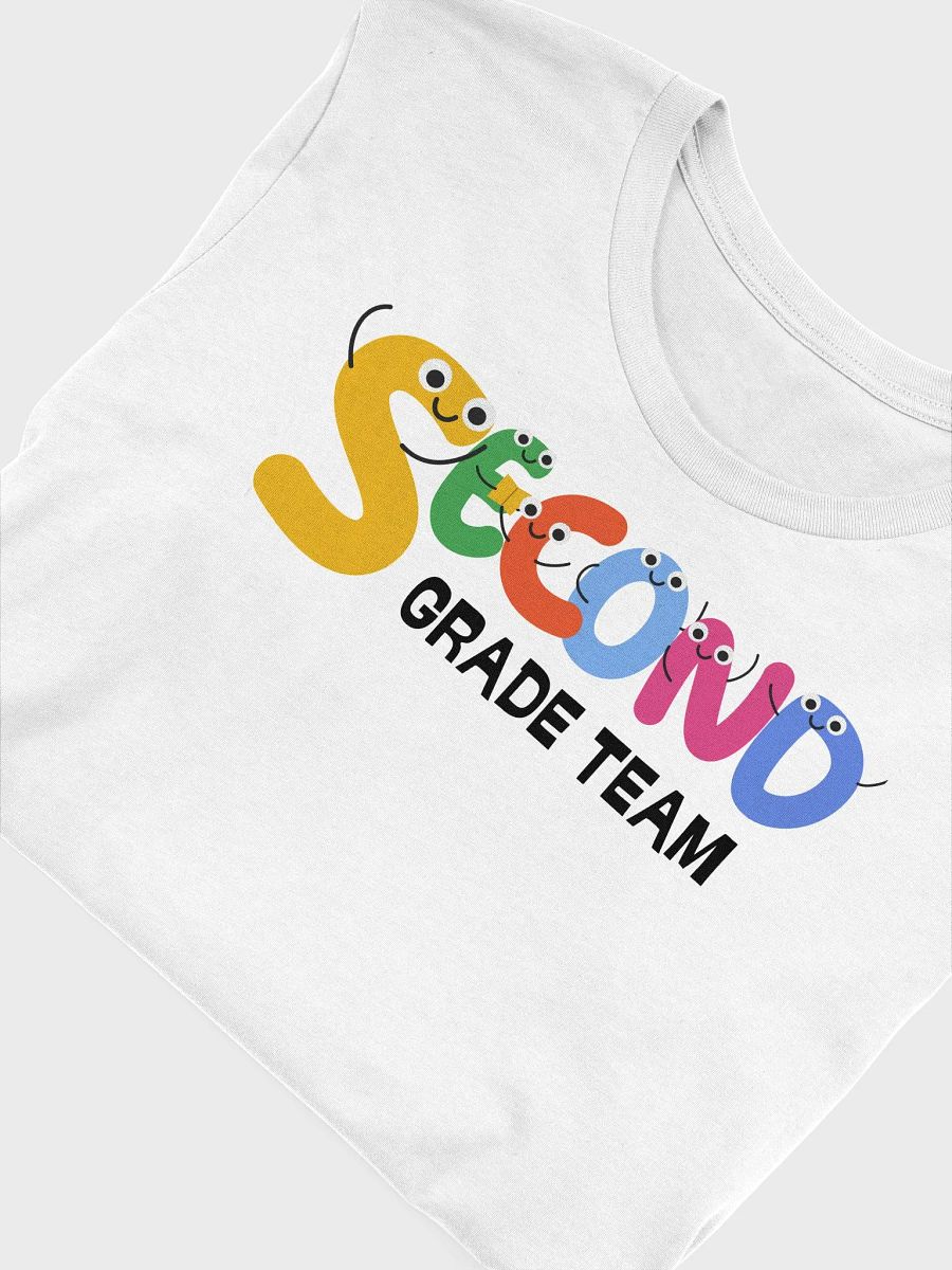 SECOND GRADE TEAM Cute Letter Characters T-Shirt product image (1)