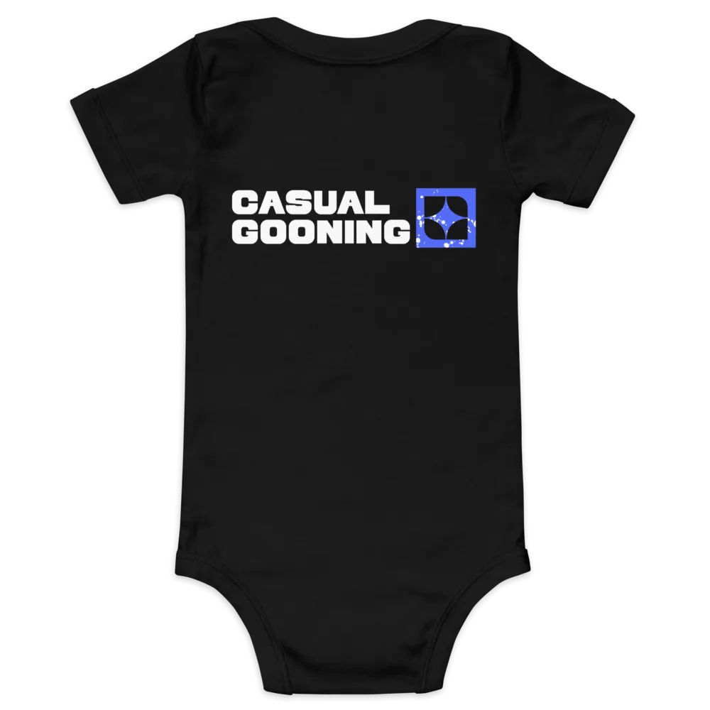 Casual Gooning Baby Onesie (Light Logo) product image (2)