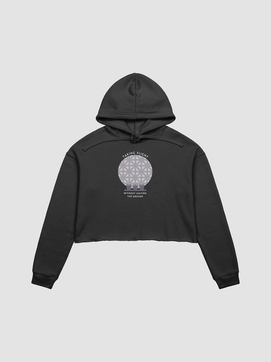 Drinking Around the World Disney: EPCOT Ball Flight Crop Hoodie – Gray on Dark product image (2)