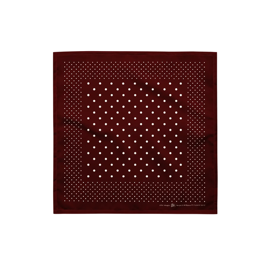 Burgundy Polka Dot Bandana product image (1)
