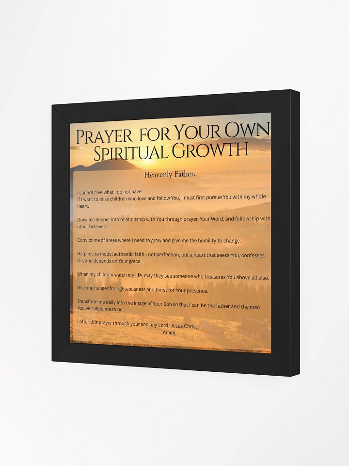 Prayer for your own Spiritual Growth - Square product image (2)