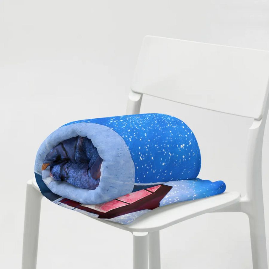 Peggy's Cove Lighthouse By Night Throw Blanket product image (7)