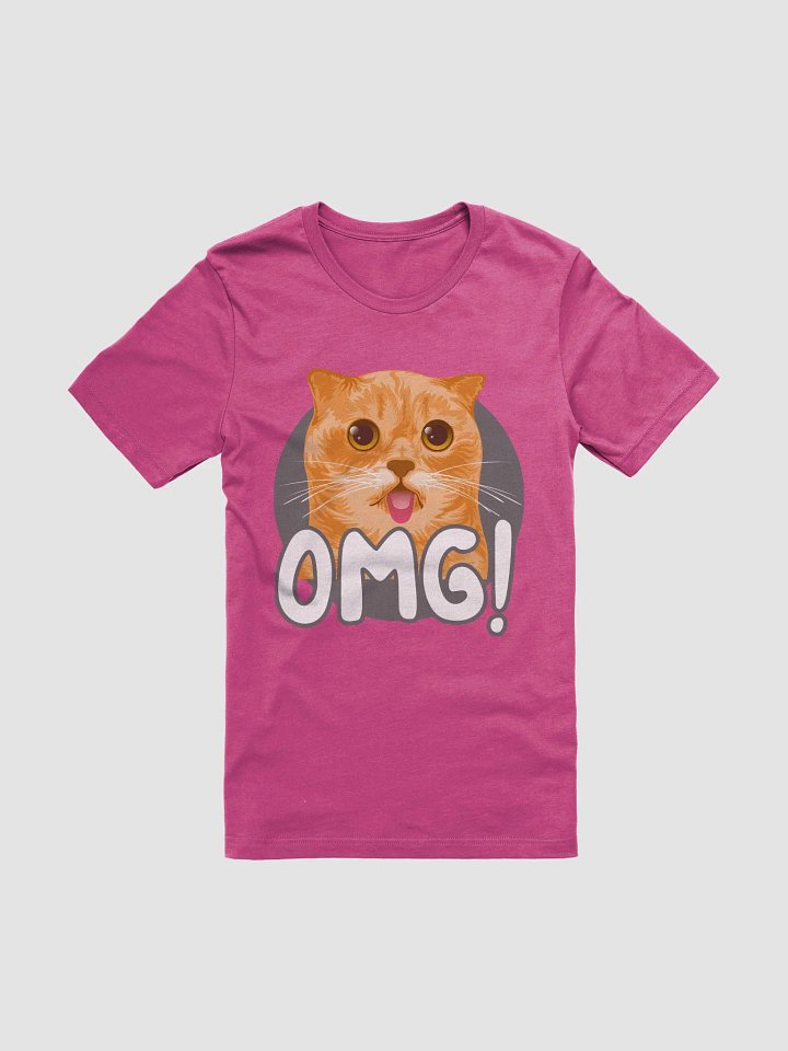 OMG! Surprised Cat Illustration T-Shirt product image (2)