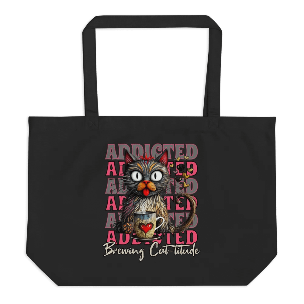 Addicted Brewing Cat-titude Whimsical Tote Bag product image (1)