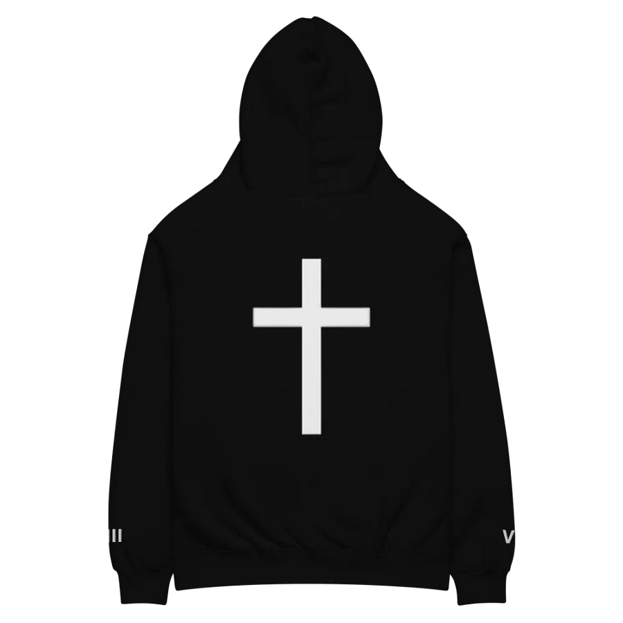 Romans 8:18 Hoodie (White Cross) product image (5)