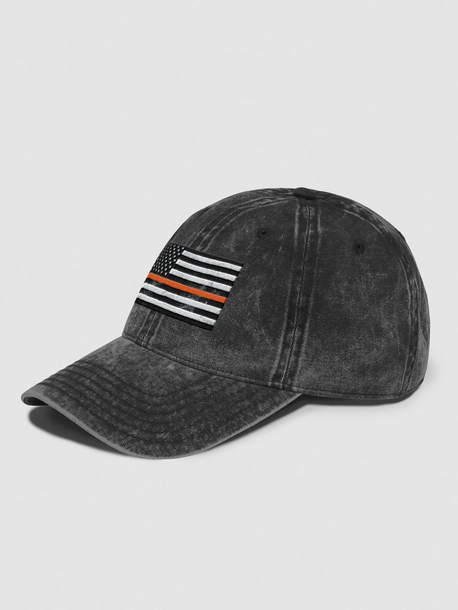 Vintage Orange Line American Flag Hat product image (3)