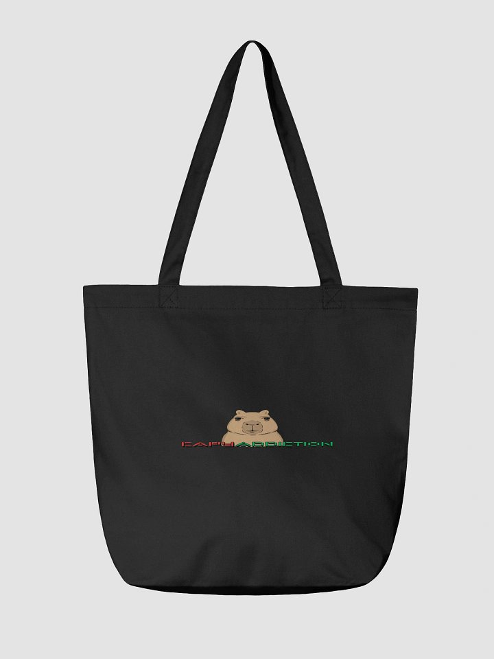 CapyAddiction Cartoon Capybara Eco Tote Bag product image (2)