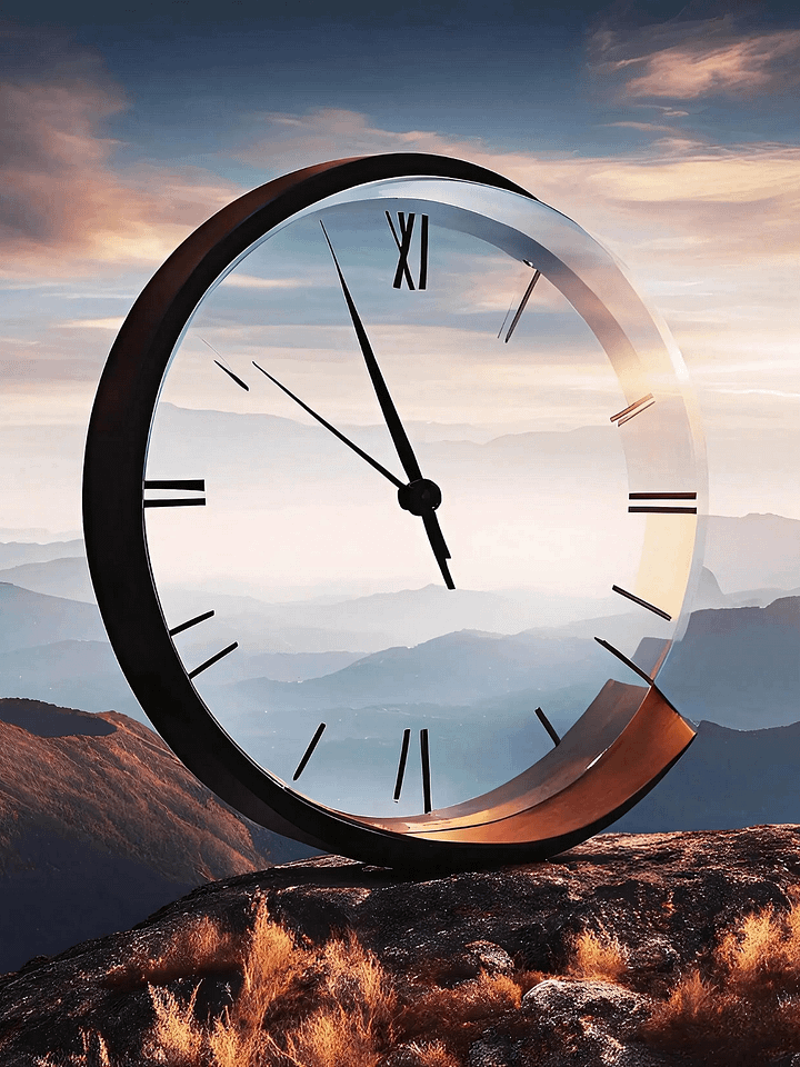 Time Confusion-3 | Canvas Artistic Wall Painting product image (1)