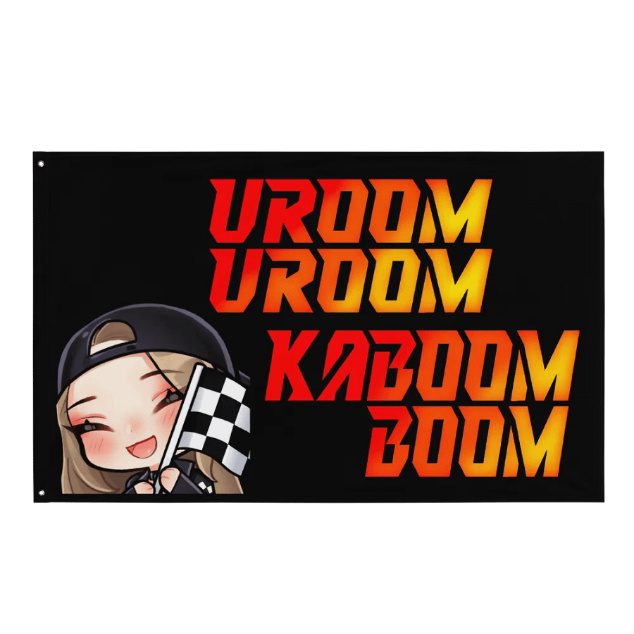 Vroom Vroom Kaboom Boom Flag product image (1)