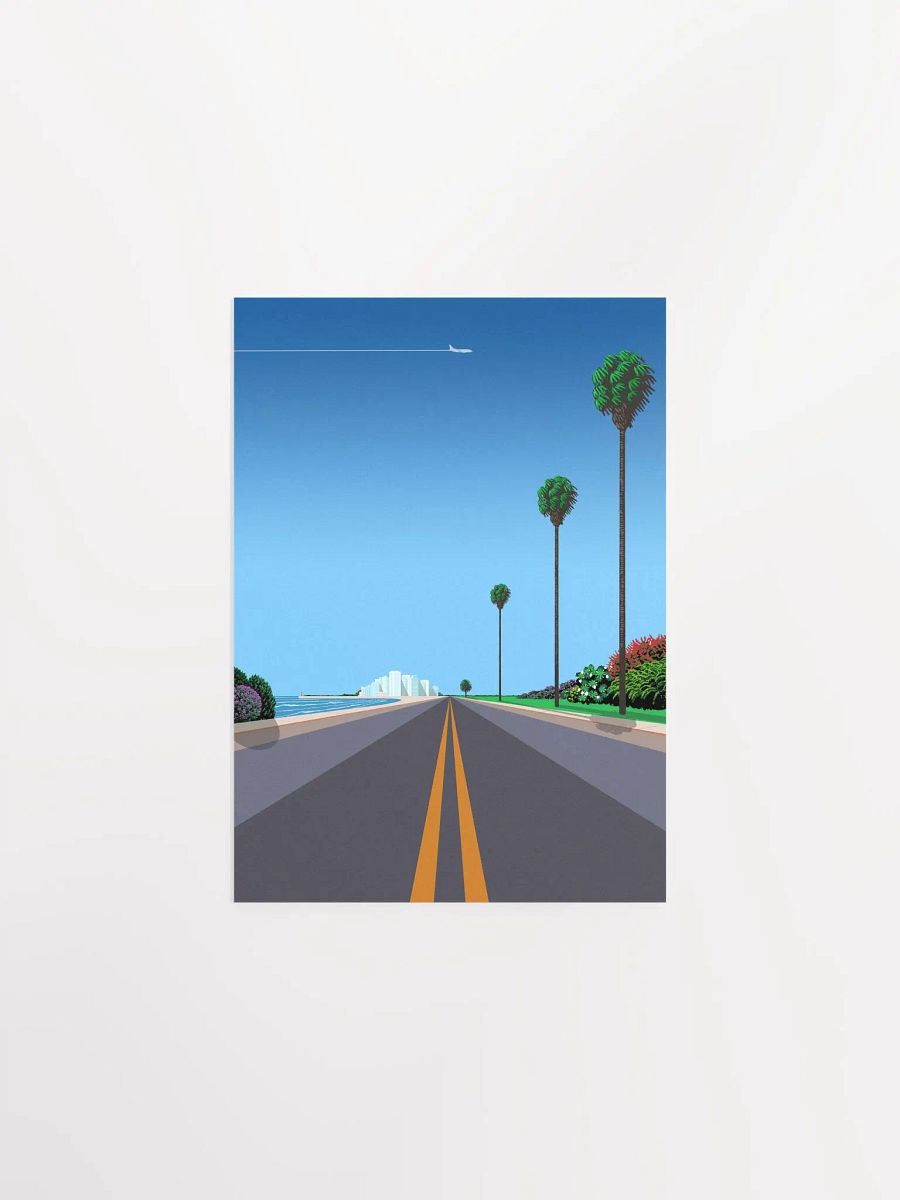 Florida, Miami, USA — City Pop art, retrowave/vaporwave poster, 80s, aesthetic poster, Hiroshi Nagai inspired art, minimalist poster product image (7)