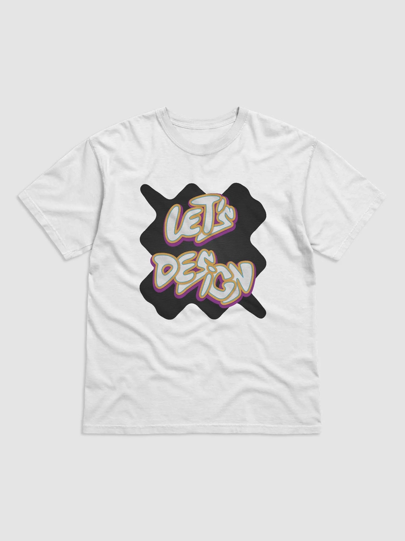 Let's Design Comfort: Stylized Text T-Shirt product image (1)
