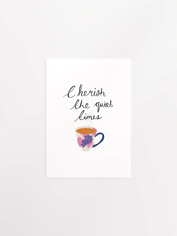Quiet Times Floral Cup Print product image (2)
