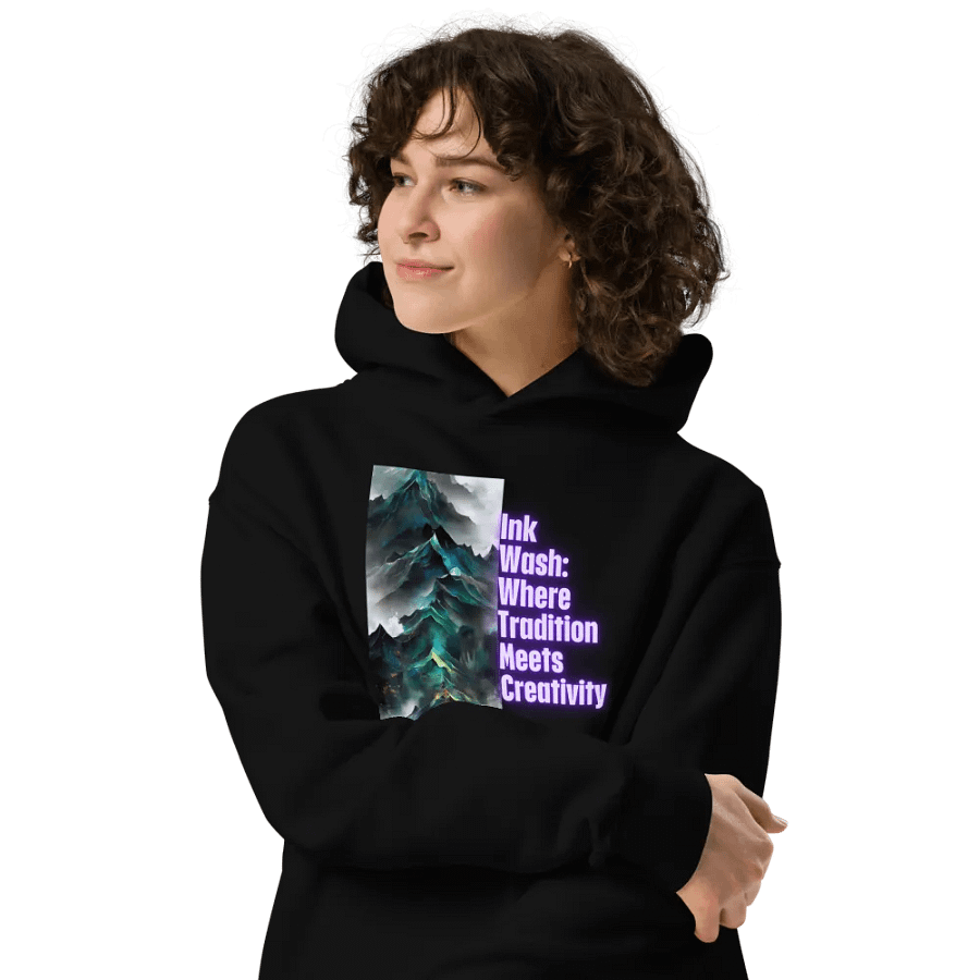 Ink Wash Elegance Hoodie product image (5)