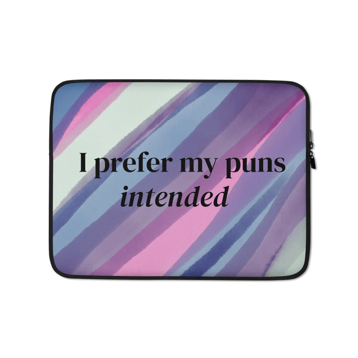 Intended Puns Laptop Sleeve product image (1)