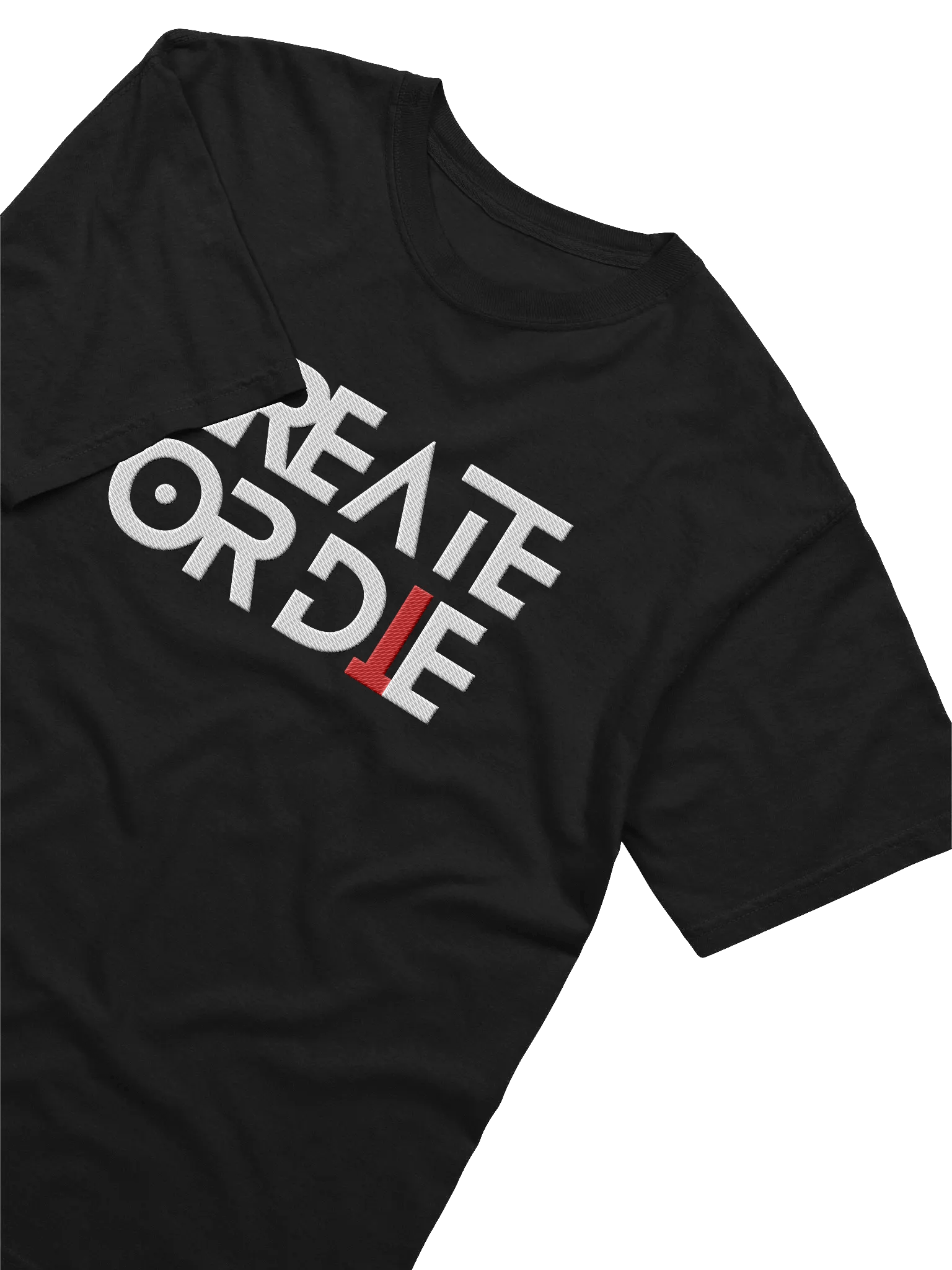 Create or Die Embroidered Tee product image (2)