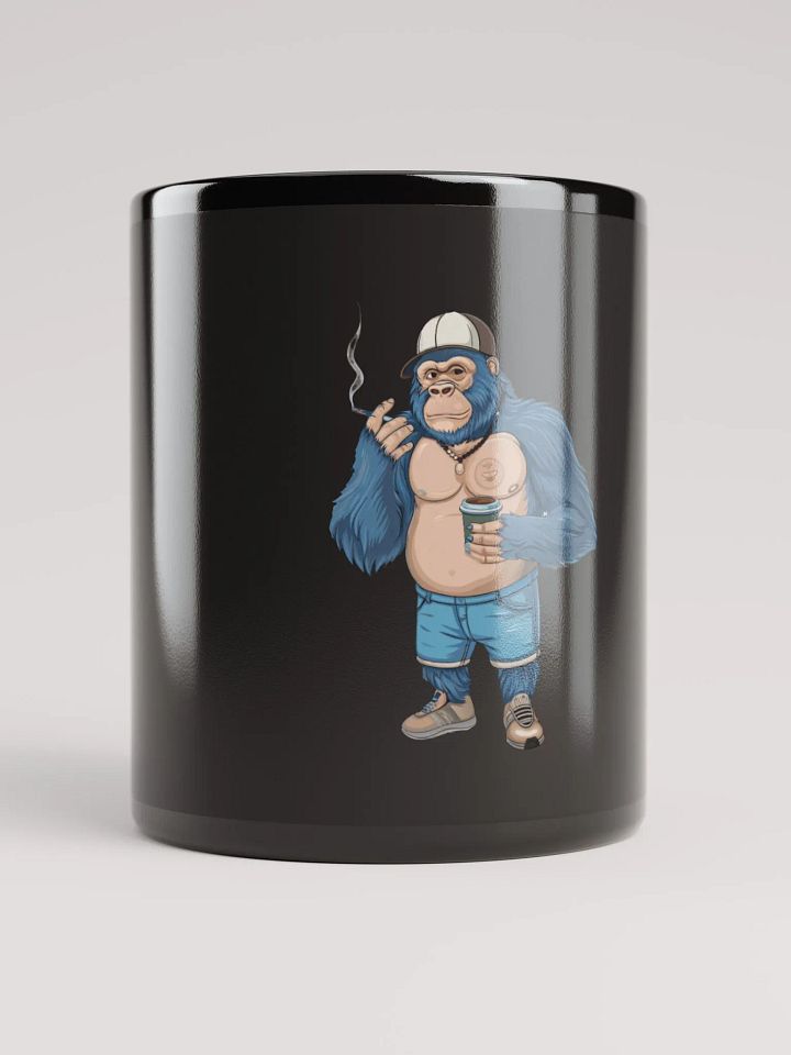 Blue Gorilla Black Glossy Mug product image (1)
