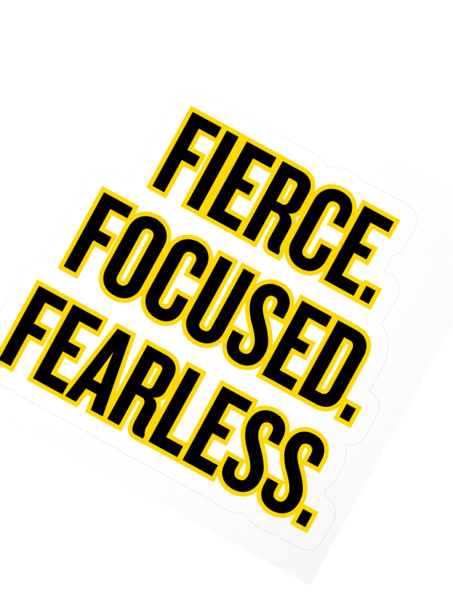 Modern Fierce. Focused. Fearless. Kiss Cut Sticker | Team Verga Empowerment Collection product image (2)