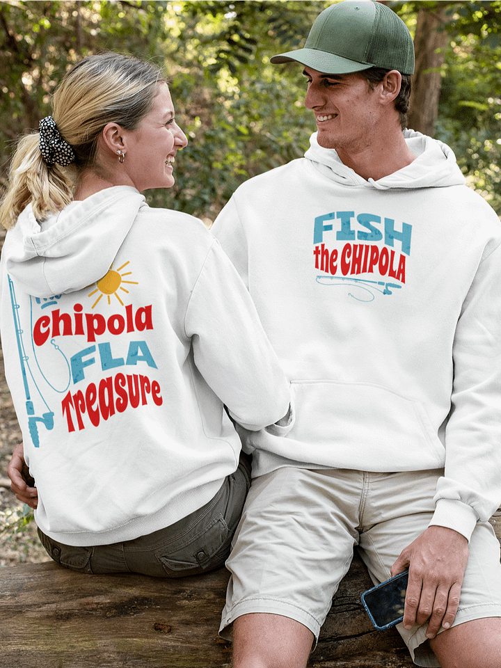 Fish the Chipola White Hoodie product image (1)