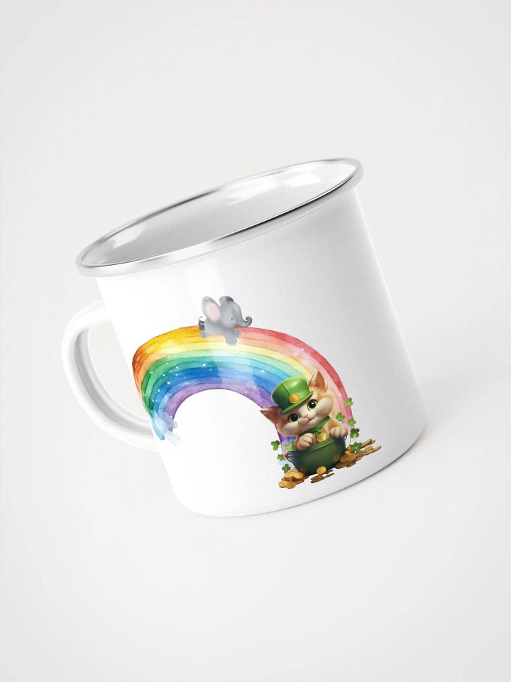 At the End of the Rainbow Enamel Mug | Whimsical Campfire Drinkware product image (1)