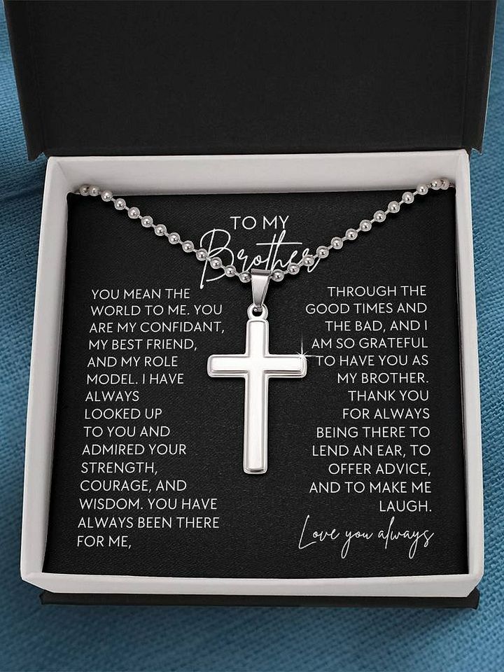 Brother Cross Necklace - You Mean The World To Me product image (1)