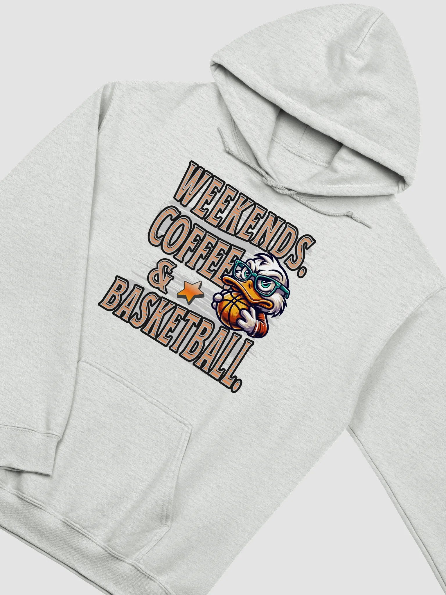 Weekends Coffee And Basketball Duck Vibes Hoodie product image (2)