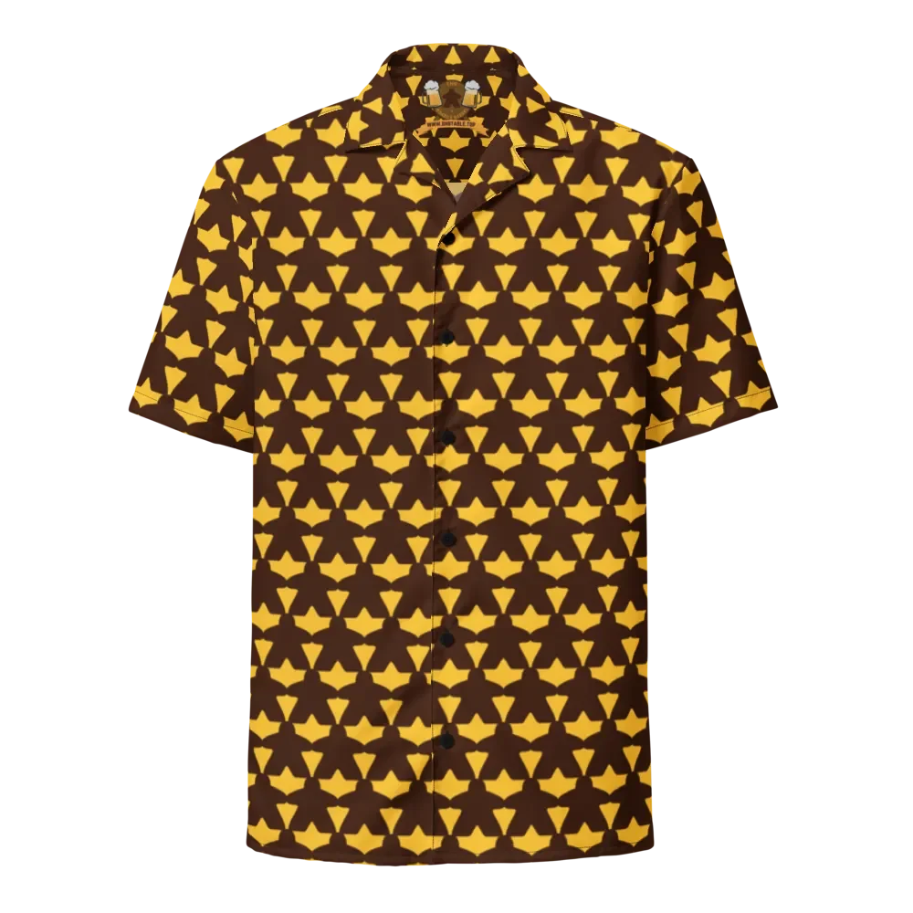 Meeple Hawaiian Shirt (Brown & Gold) product image (2)