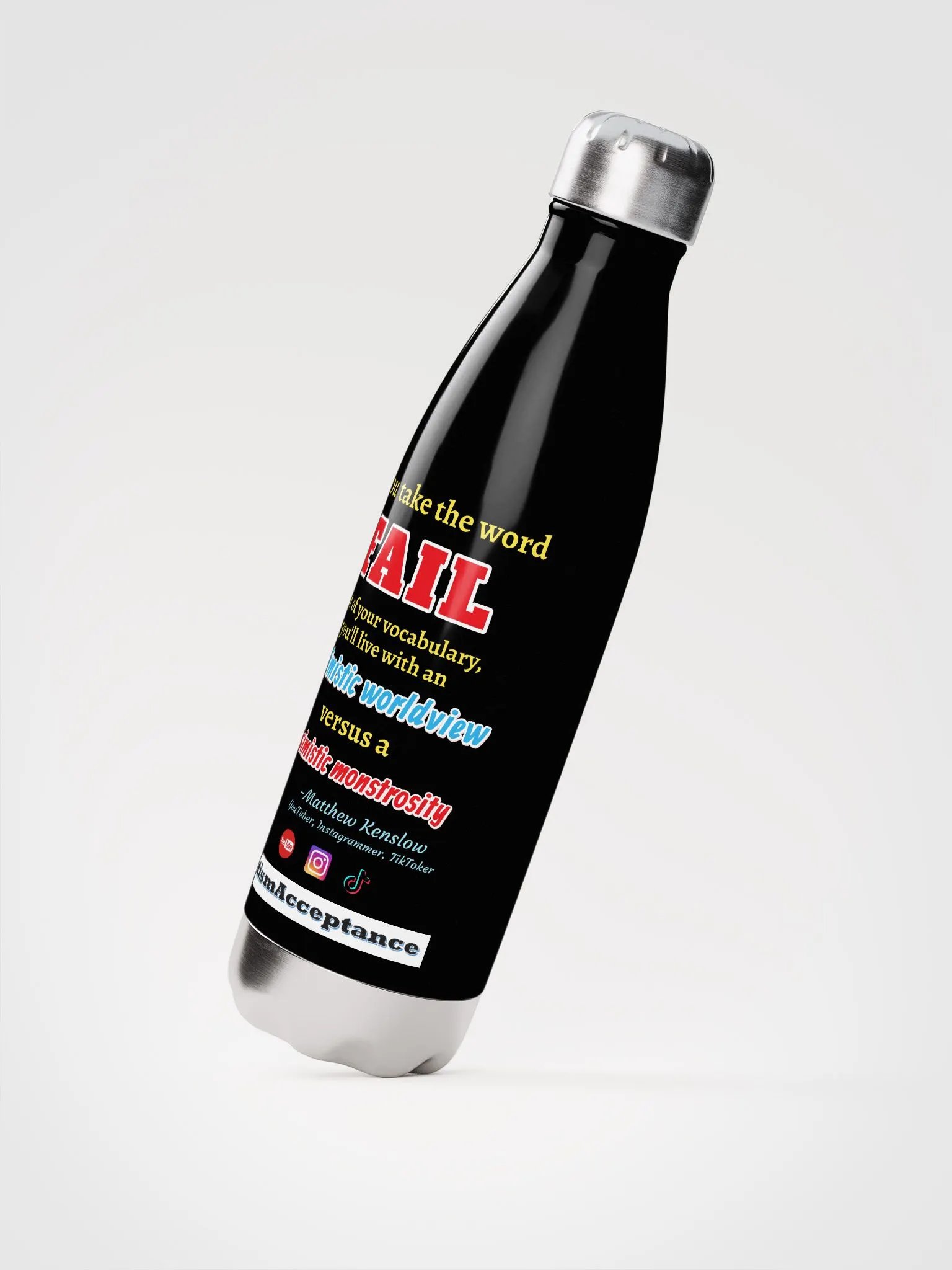 Stainless Steel Water Bottle [Quote 5] product image (2)