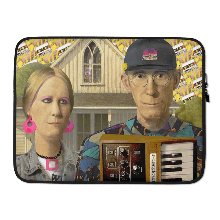 American Prophet by Frank Fonik (Sequential Prophet 5), Techno EDM Laptop Sleeve product image (2)