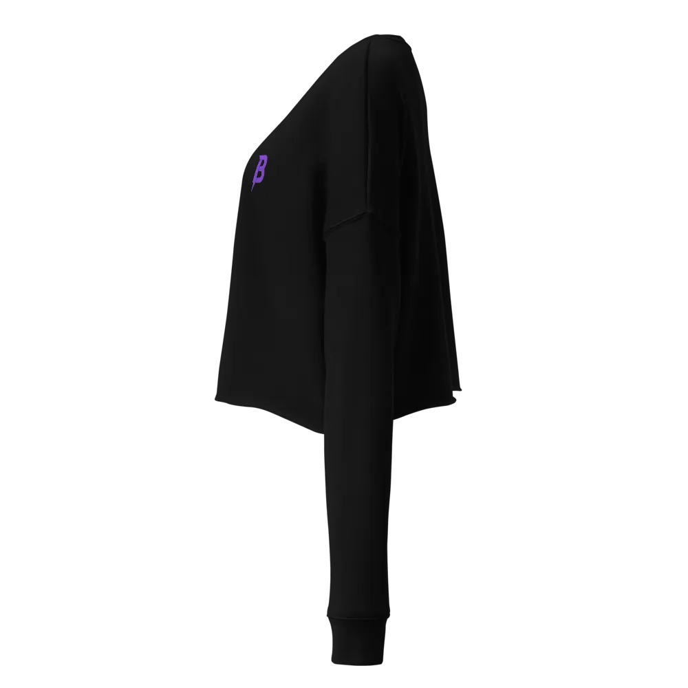 BENW BELLA+CANVAS FLEECE CROP SWEATSHIRT product image (6)