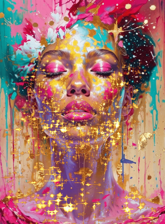 Abstract - Pink & Gold series product image (1)