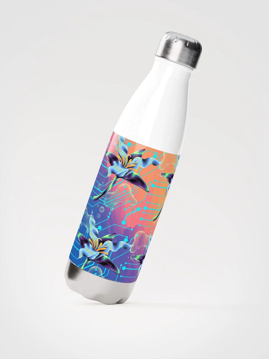 Floral Circuit Stainless Steel Water Bottle for stylish ladies moms daughter product image (2)