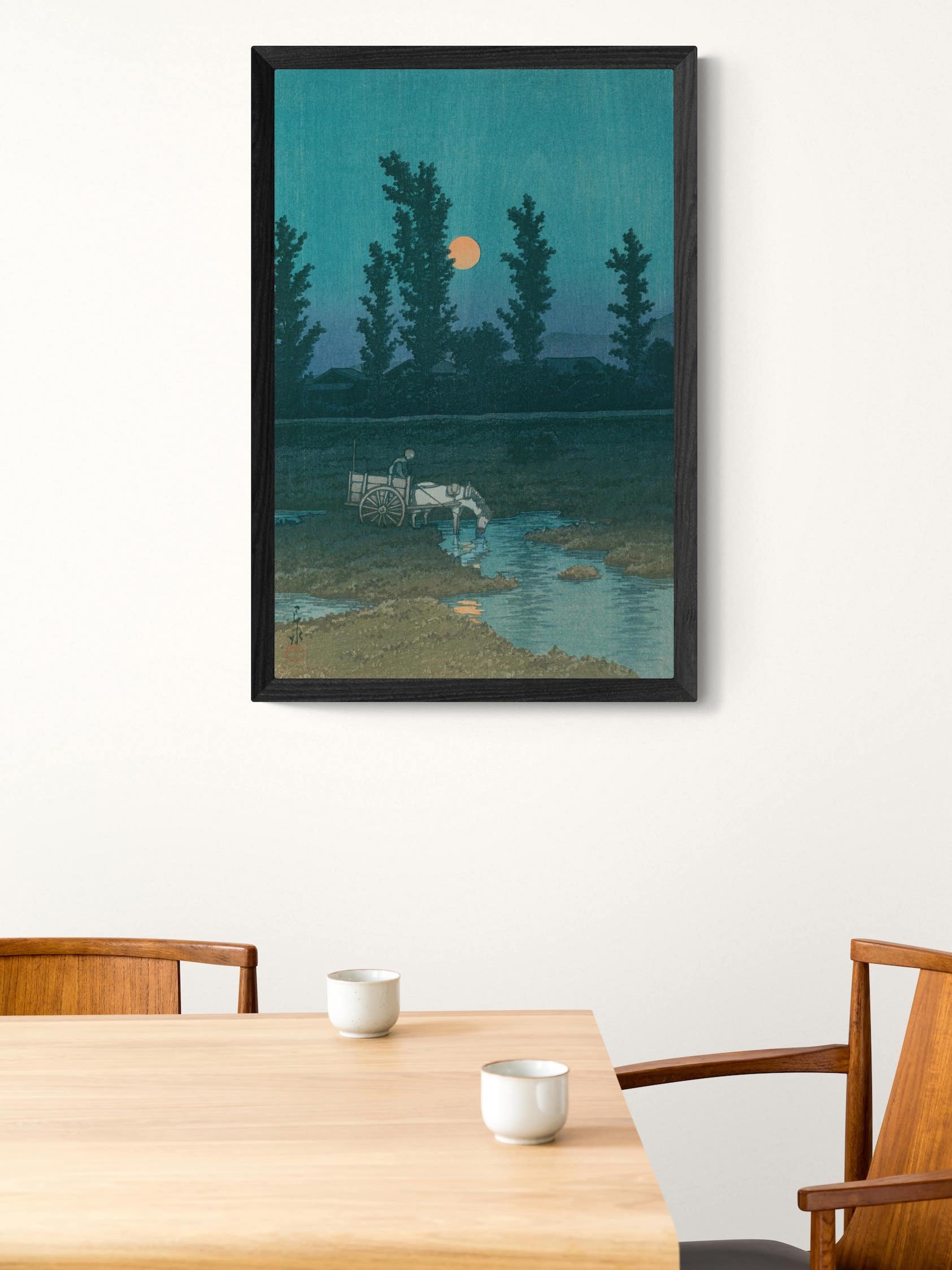 Evening Moon at Nakanoshima Park - Kawase Hasui product image (1)