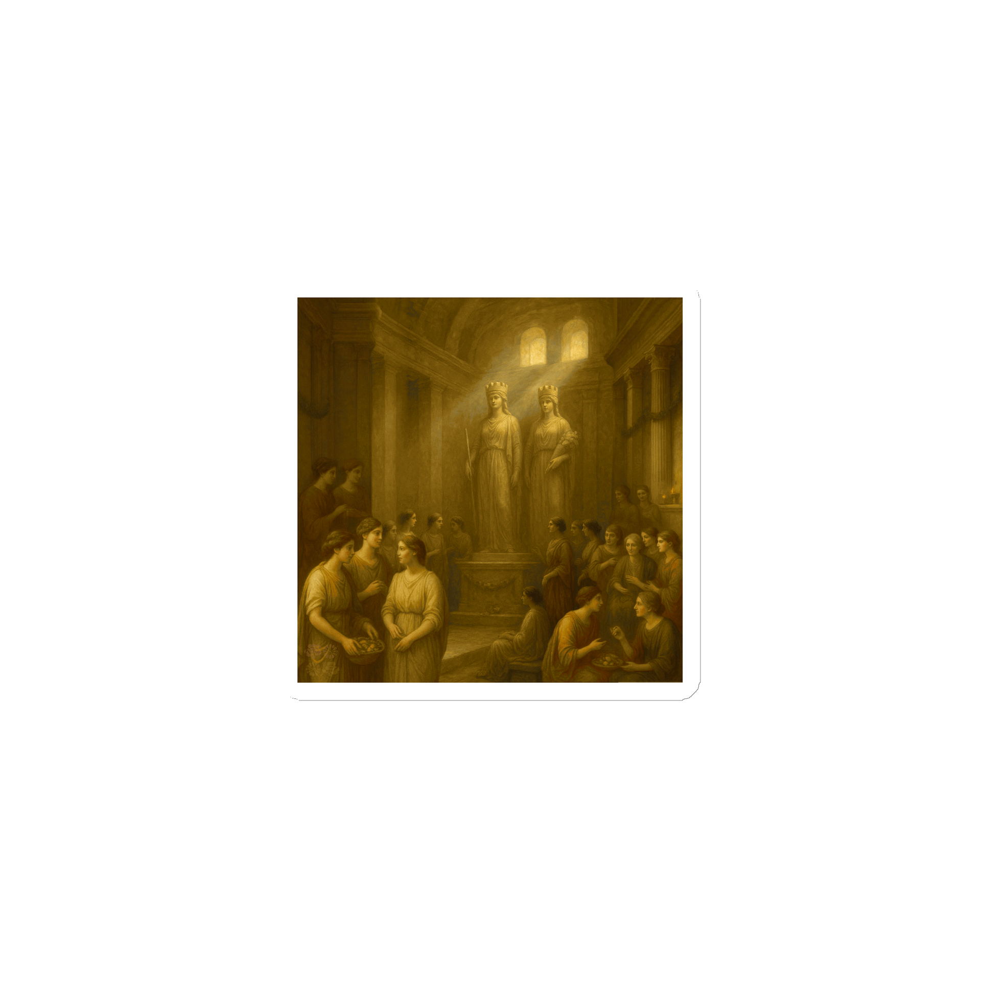 Temple of Fortuna Muliebris Vinyl Magnet product image (1)