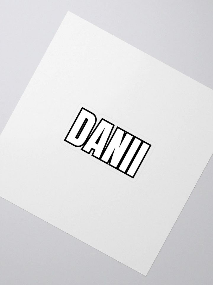 DANII WHITE BLACK STICKER product image (8)