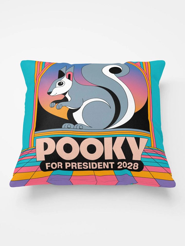 Comfy Pillow: Pooky for President: 40s and 80s Tron product image (2)