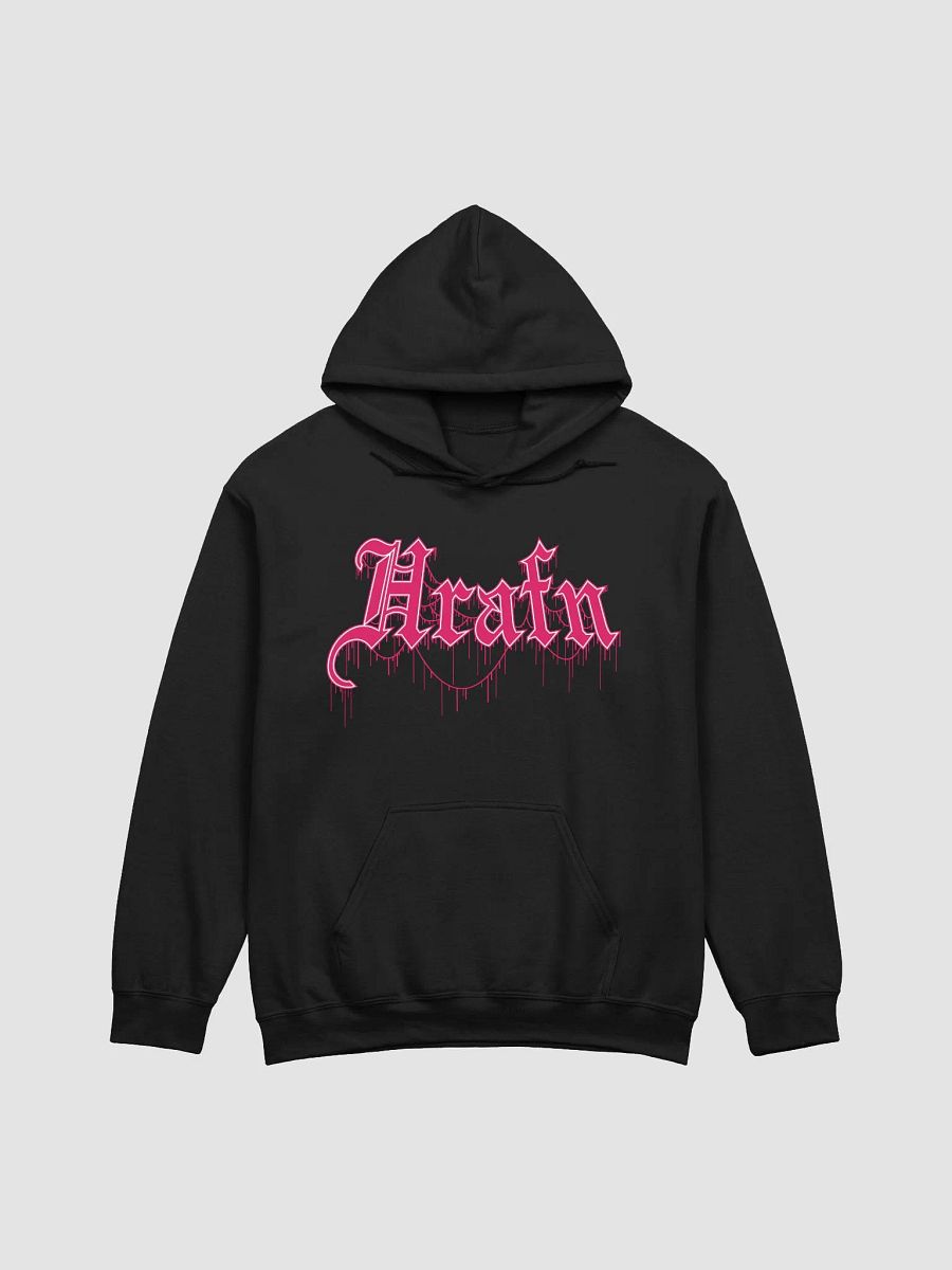 Hrafn Gothic Hot Pink Logo Hoodie product image (1)