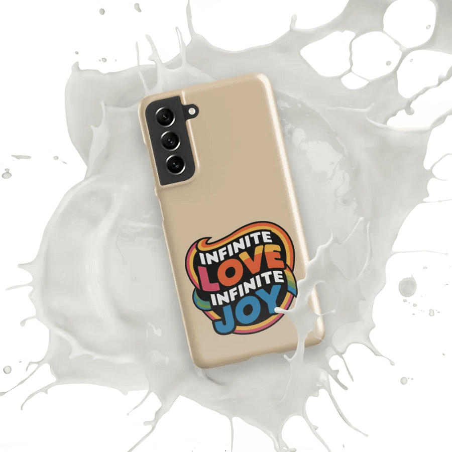 Infinite Love Infinite Joy Snap Case for Samsung (Champagne) product image (10)