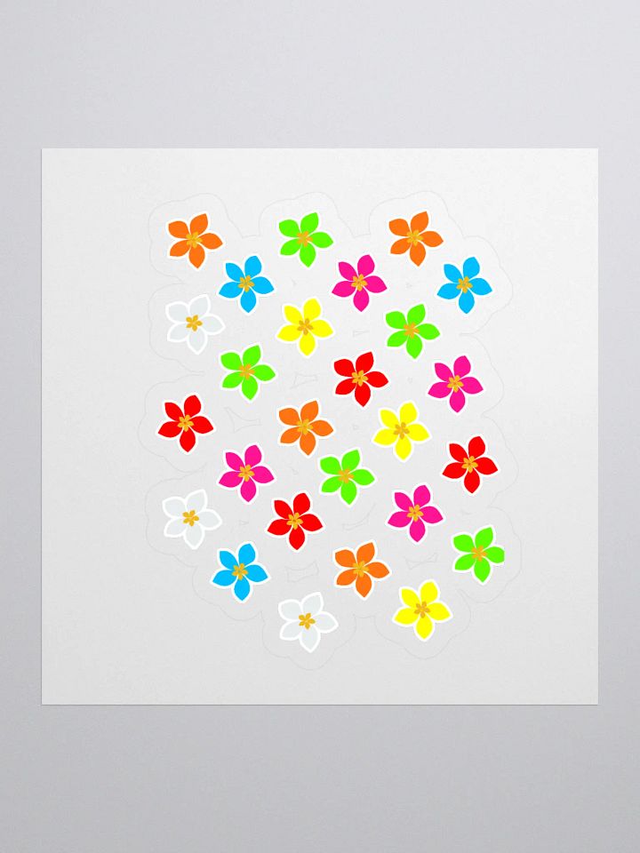 Colorful Flower Petals Sticker product image (1)