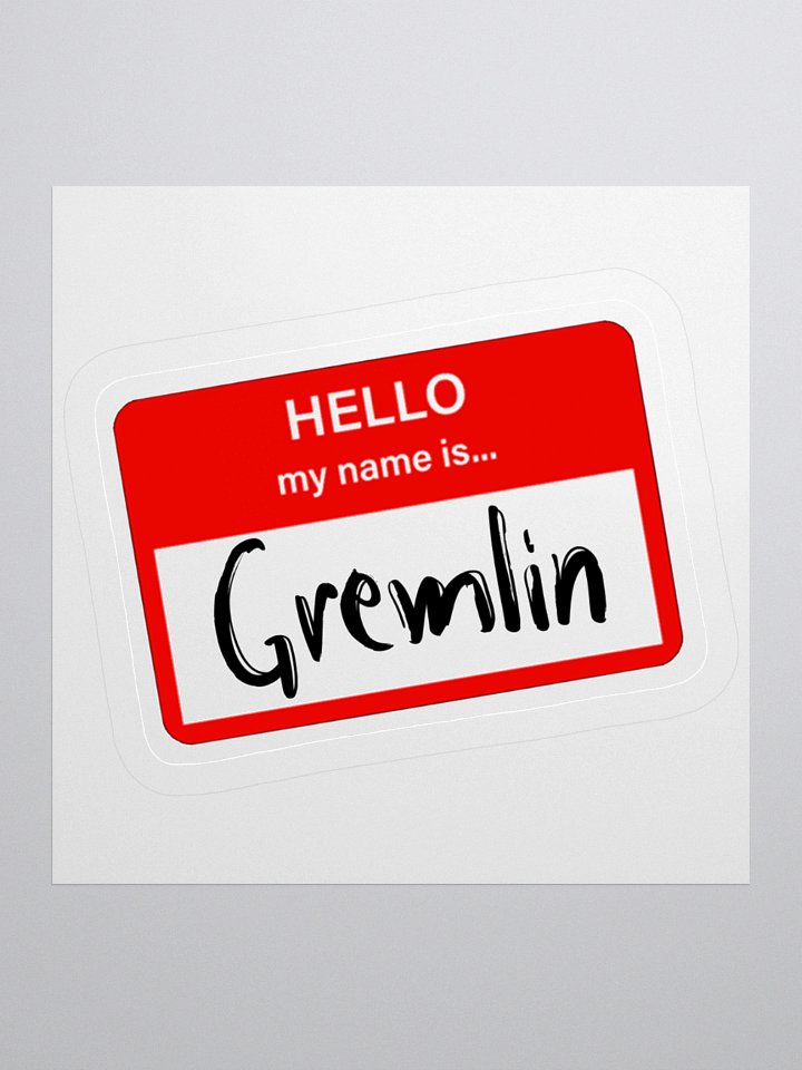 Hello, my name is... Sticker product image (3)