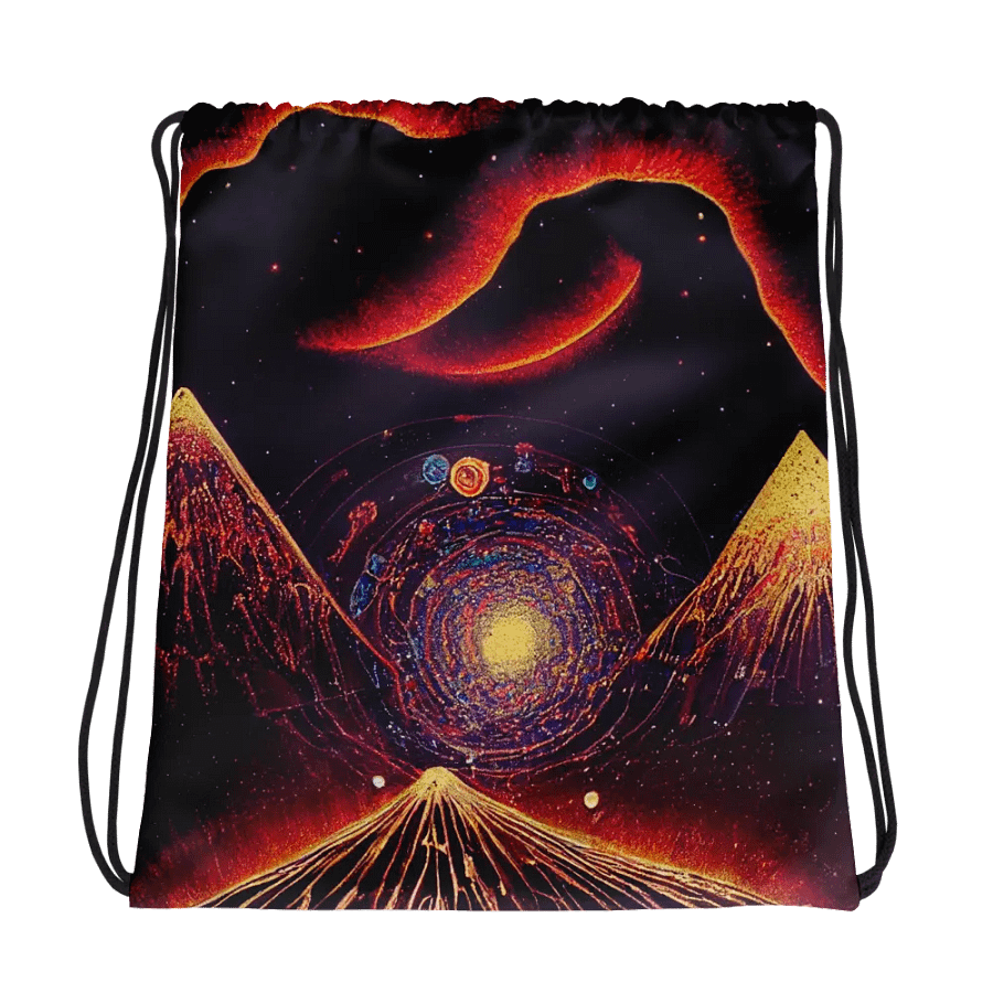 Cosmic Vortex Drawstring Bag product image (1)