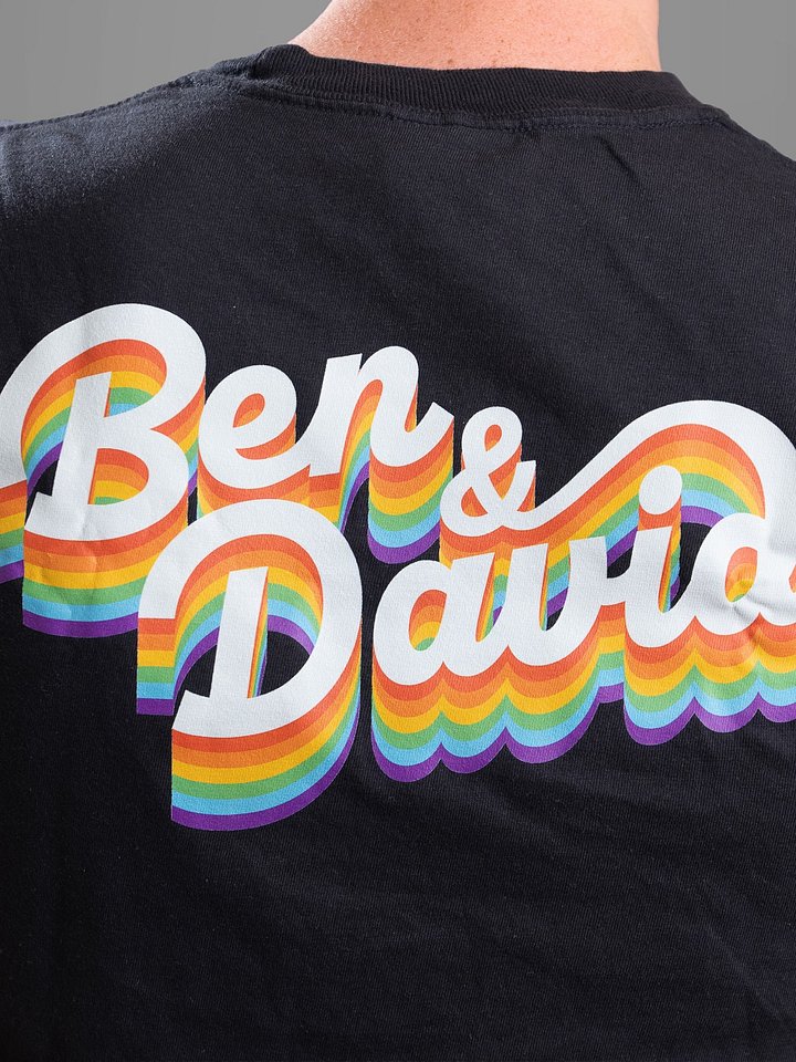 Men's Cruise with Ben and David Pride Logo T-Shirt - Black product image (2)