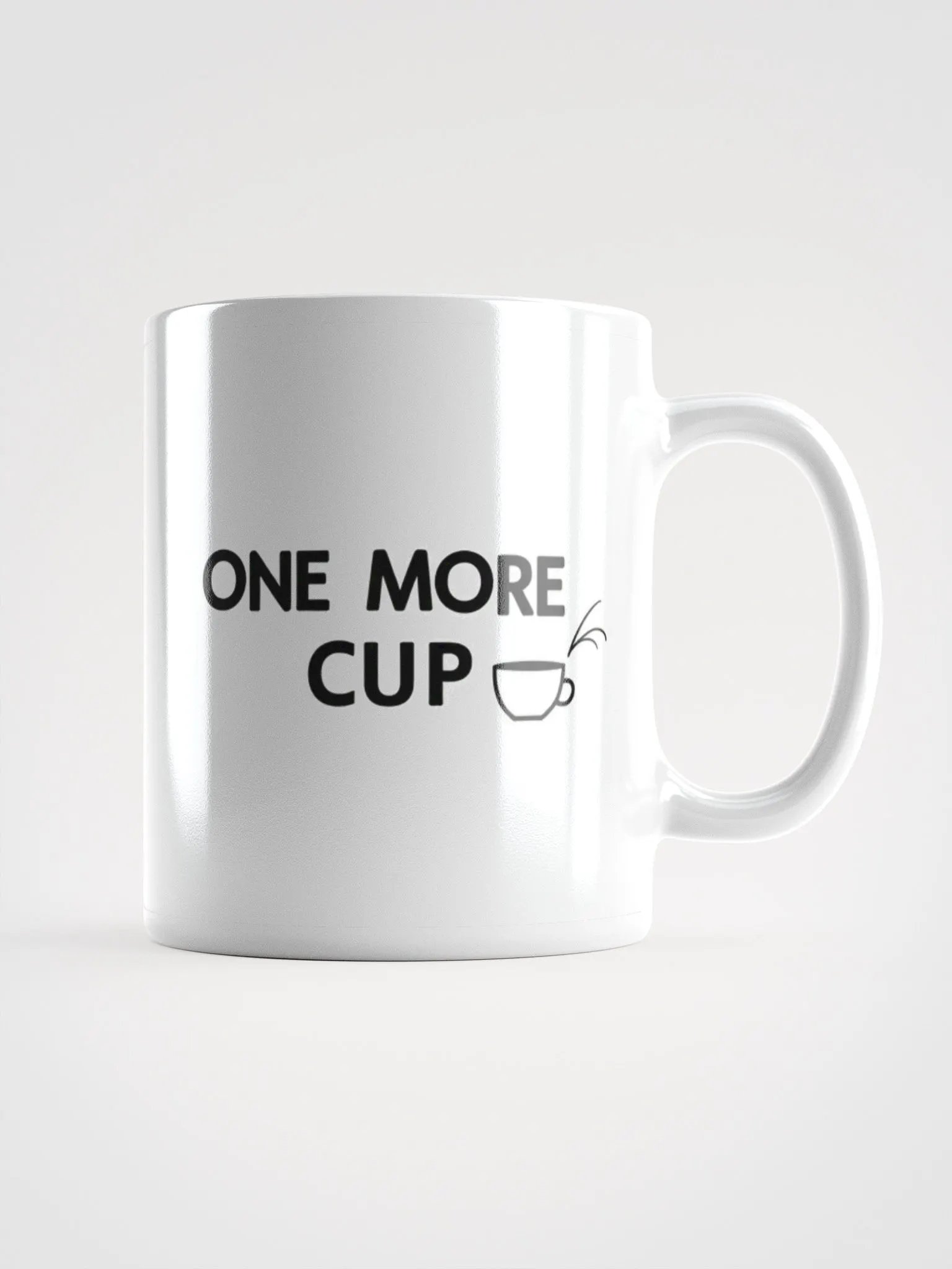Steamy Sips White Glossy Mug product image (1)
