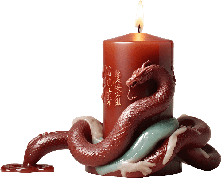 Dragon Candle – Symbol of Strength and Prosperity PNG product image (1)