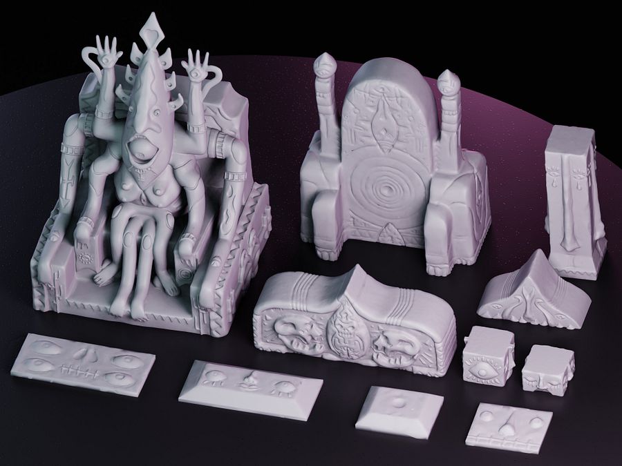 3D Printables: Statue of Terror Set product image (3)