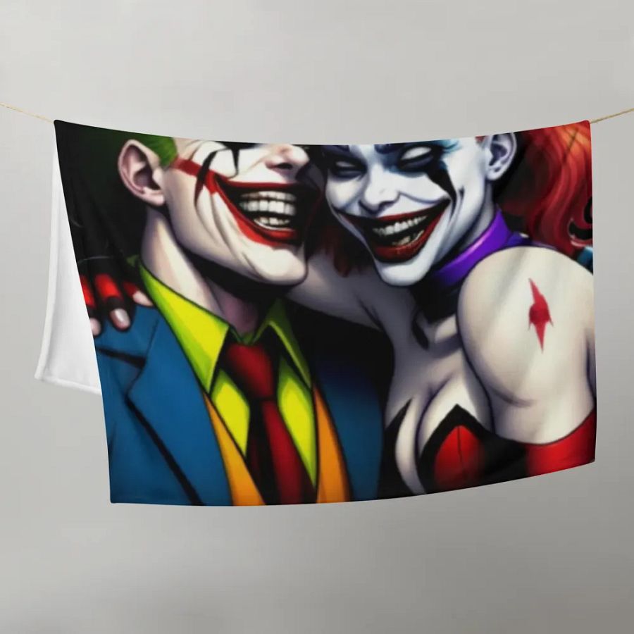 Joker & Harley soft throw blanket product image (9)