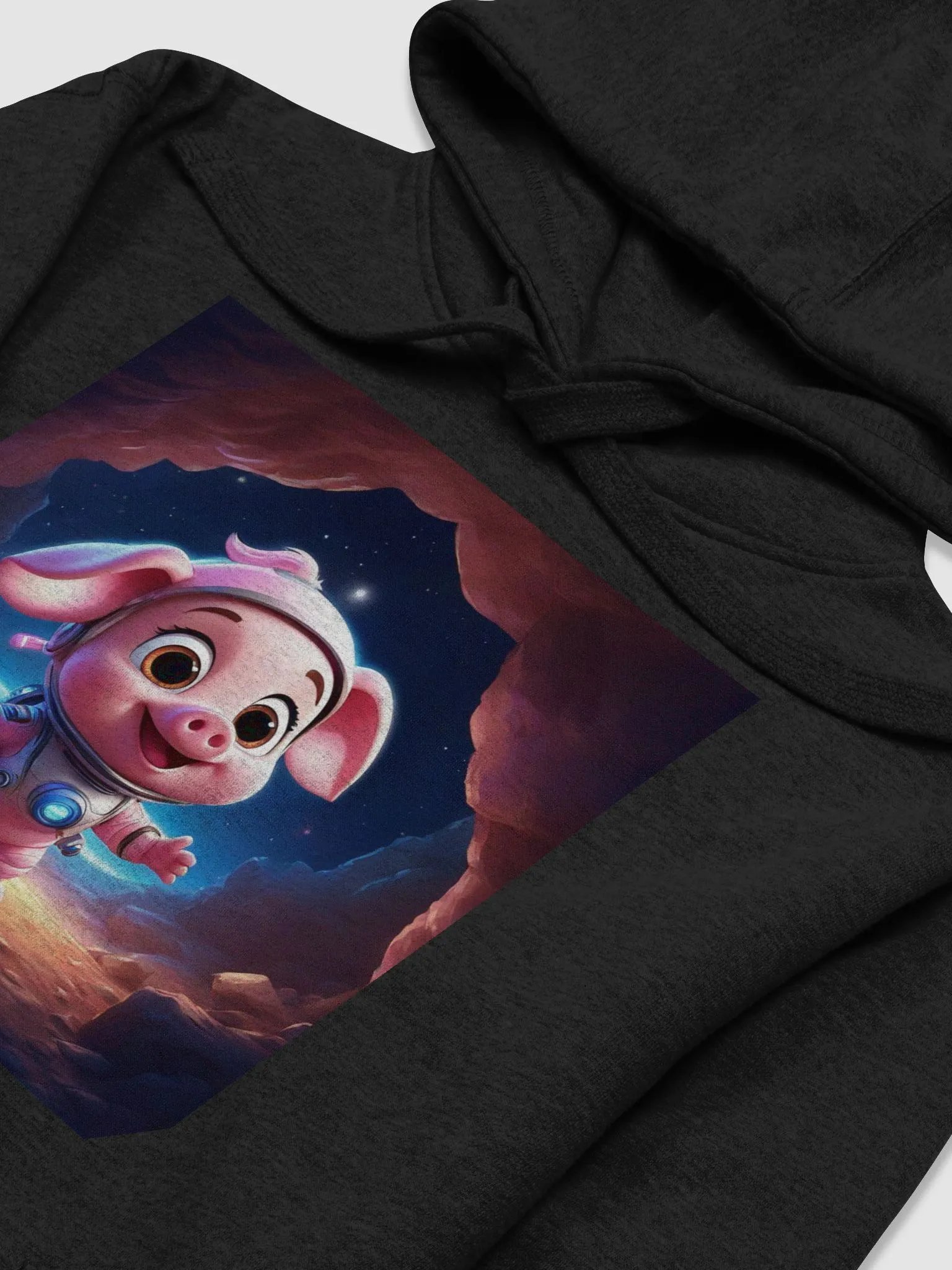 "Winter Moonwalk T-Shirt – Dreamy Steps Under a Vibrant Sky" Description: product image (3)
