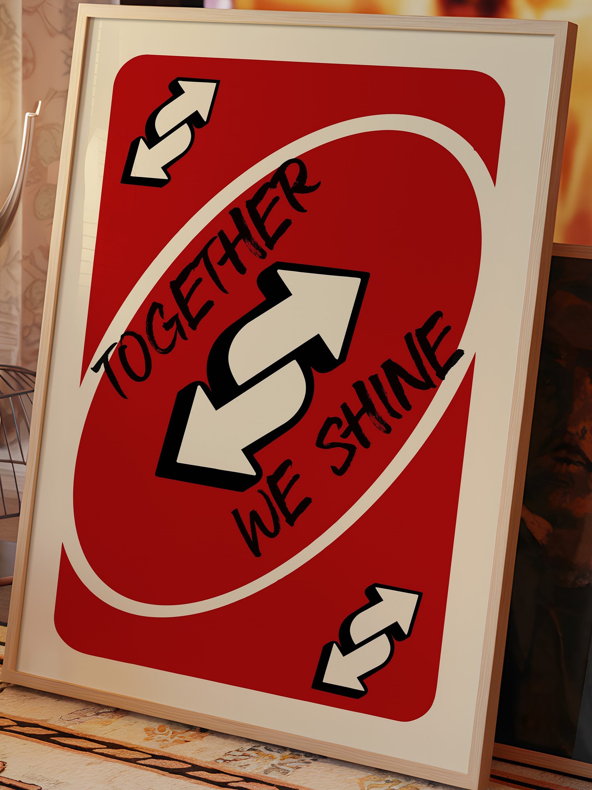 Together We Shine Wall Art Red product image (1)