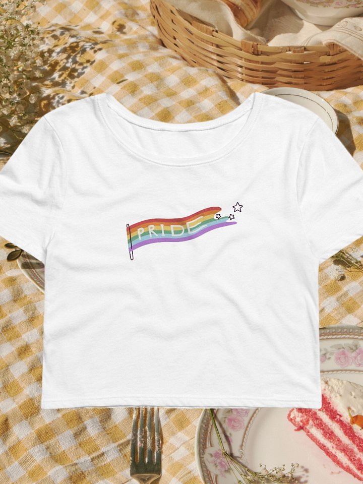 Pride Flag Baby Tee product image (1)