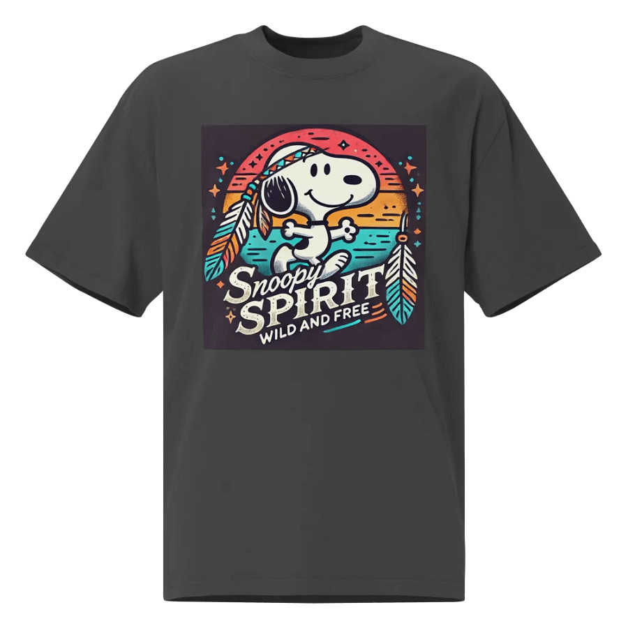 Snoopy Spirit Wild & Free Oversized Faded Tee product image (1)